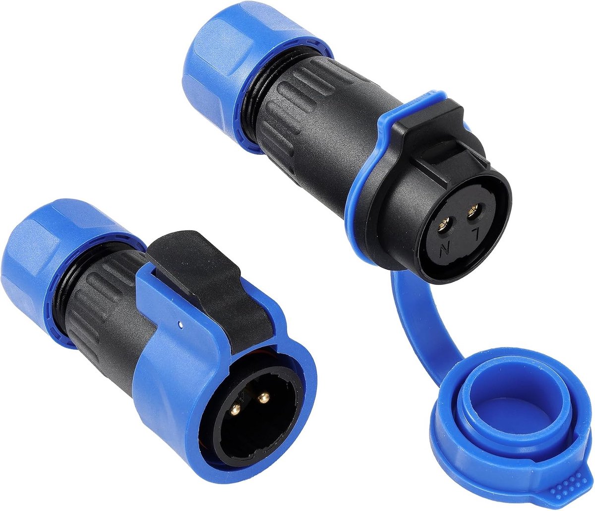 2 Pin IP68 Marine Kwaliteit Waterdichte Luchtvaart Connector 25A Soldeer-Vrij, Anti-Corrosie Mannelijk Vrouwelijk voor Boot Elektrisch Systeem/Jacht
