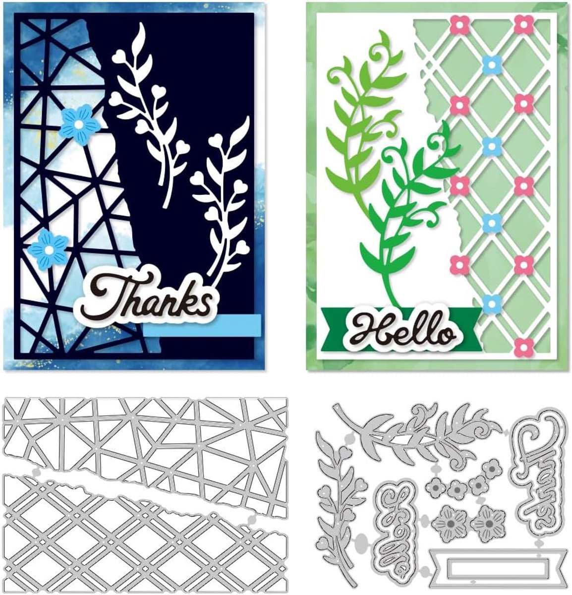 Snijmatrijzen met afgeschuinde hoeken Achtergronden Frames Kaarten Maken Sjabloon Kaarten Scrapbooking Embossie Sjabloon Snijmallen Voor Wenskaarten Decoratie