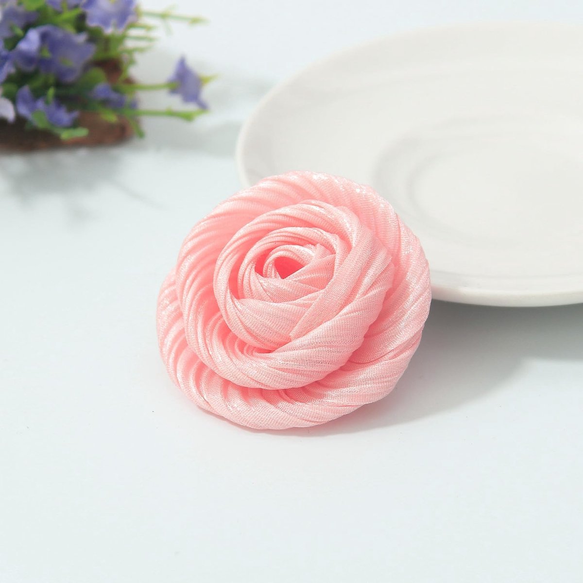 Mooie bloem haarspeld rozen haarspelden haaraccessoires voor meisjes vrouwen roos broches feest strand bruiloft roze