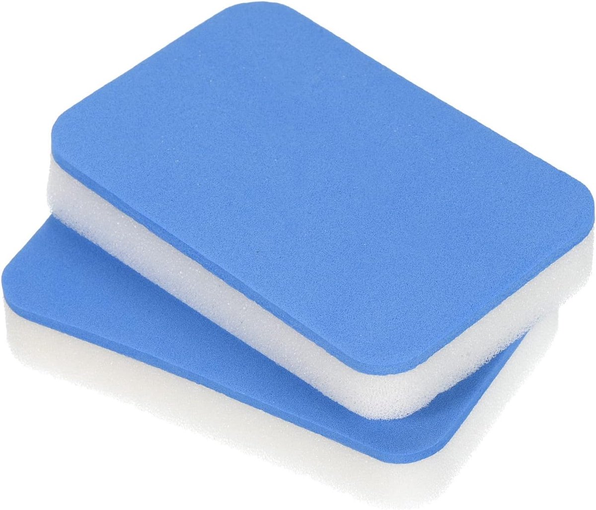 Tafeltennis Rubber Cleaner, 2 Pack Ping Pong Reinigingsspons Paddle Cleaner Racket Care Zacht, Blauw Wit