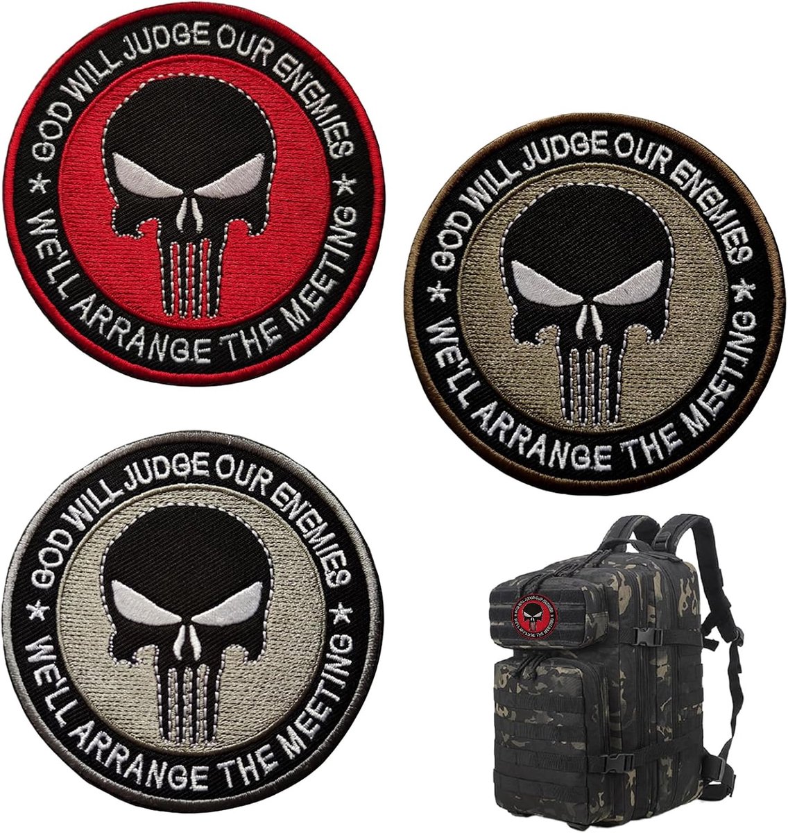 militaire patches stickers - verschillende ontwerpen - duurzaam materiaal - perfect voor personalisatie - SnelShoppen