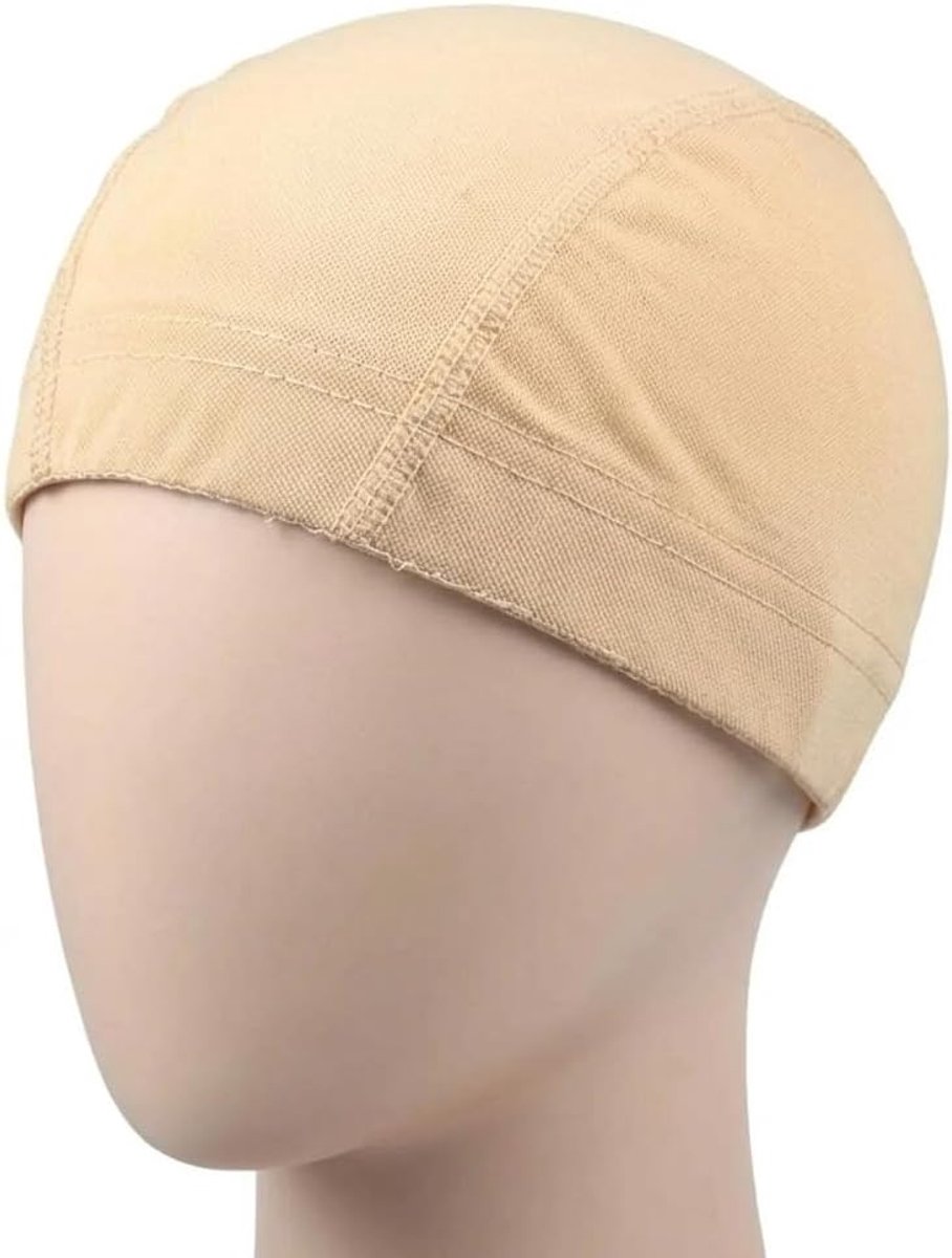 Wigcap voor mannen en vrouwen - ademend bamboe - beige voor alopecia - comfortabele bescherming tijdens het slapen - SnelShoppen