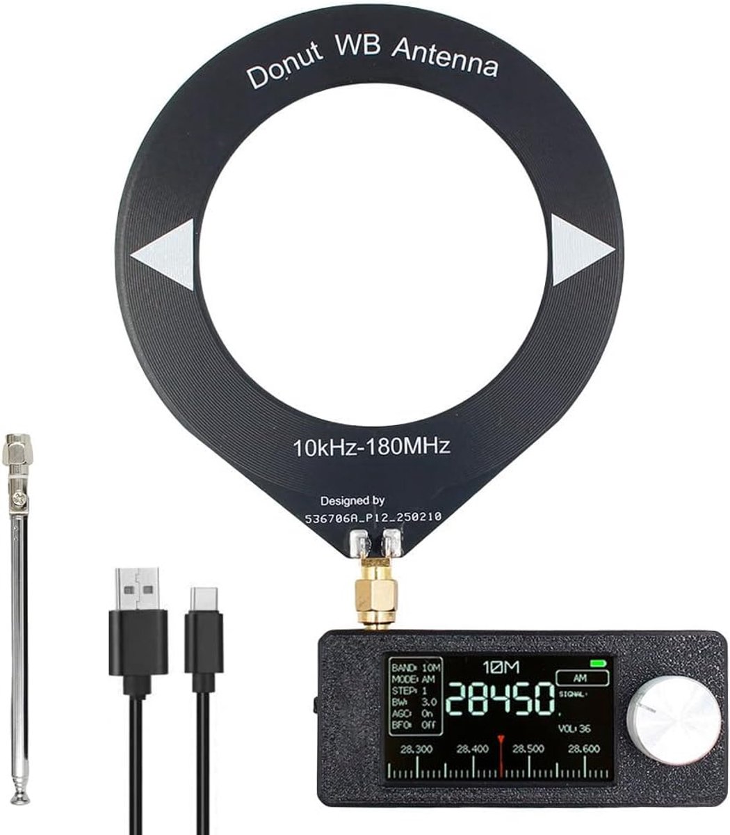 Mini radio met kleurendisplay - draagbare ATS V3 - 800 mAh batterij - ideaal voor onderweg - SnelShoppen