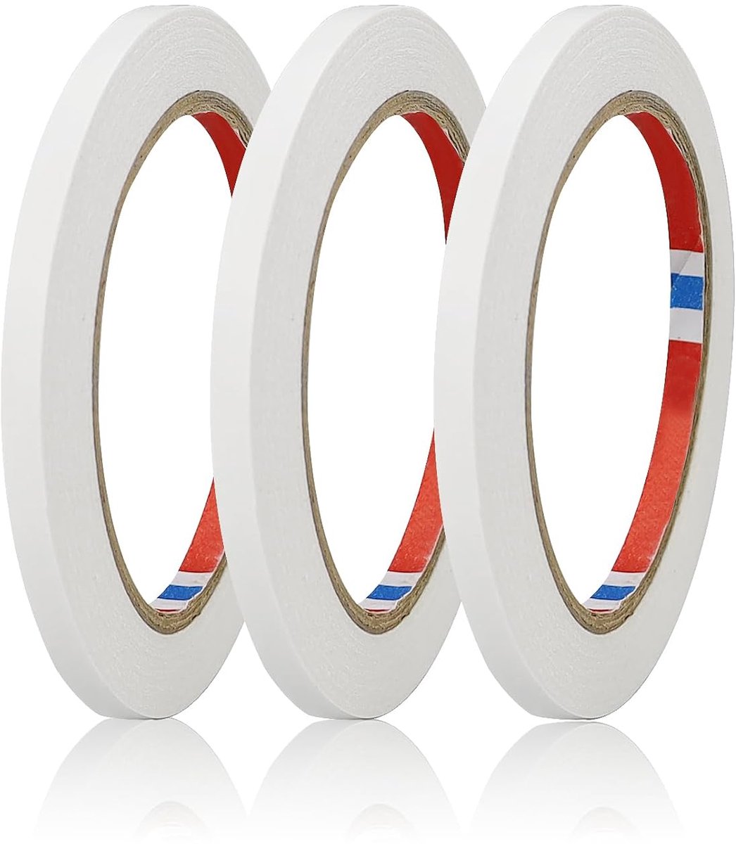 Dubbelzijdige tape 6 mm - sterke hechting - hittebestendig - ideaal voor knutselen - ShopVlot