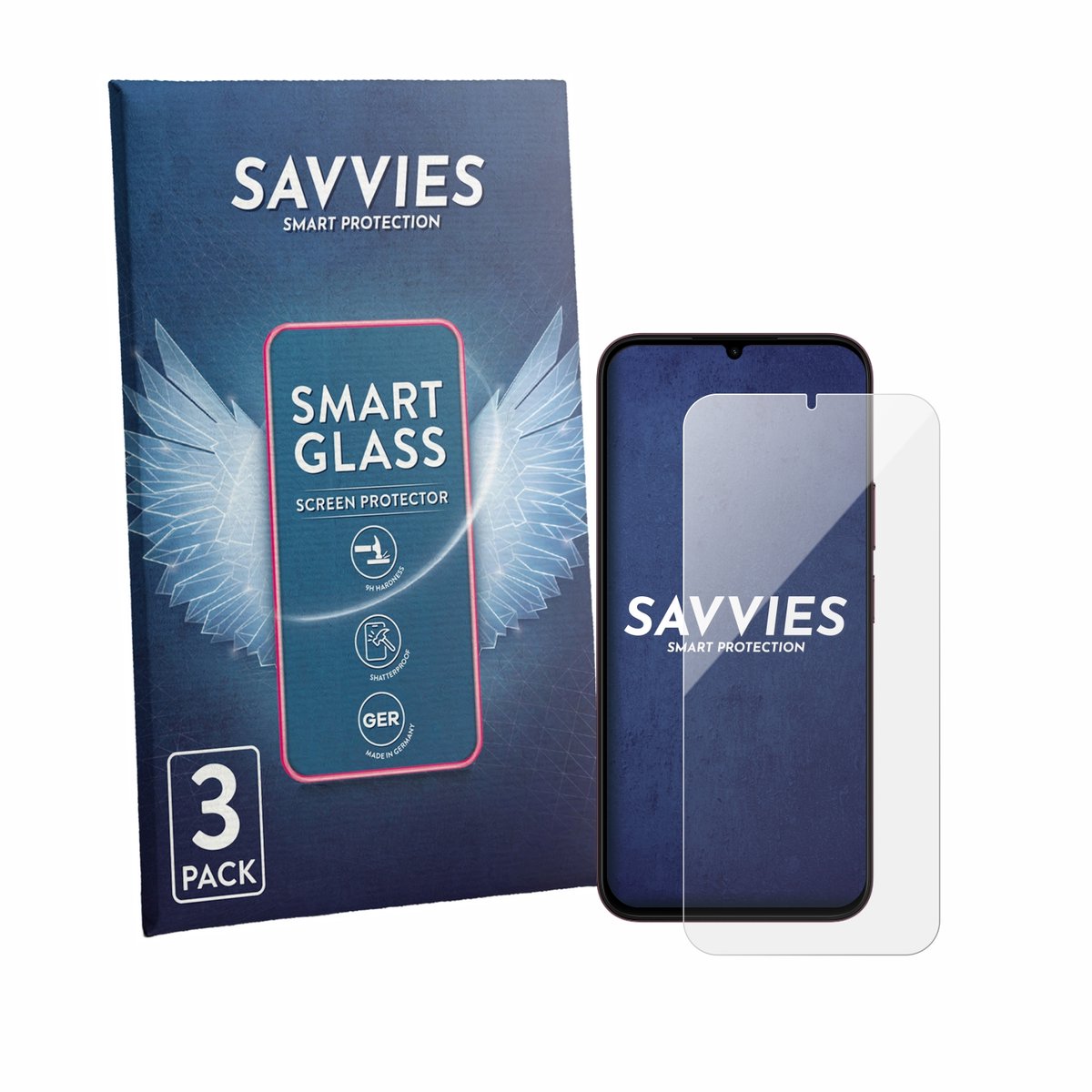 3 Stuks Savvies Screenprotector - geschikt voor OnePlus N6X - beschermfolie glas transparant
