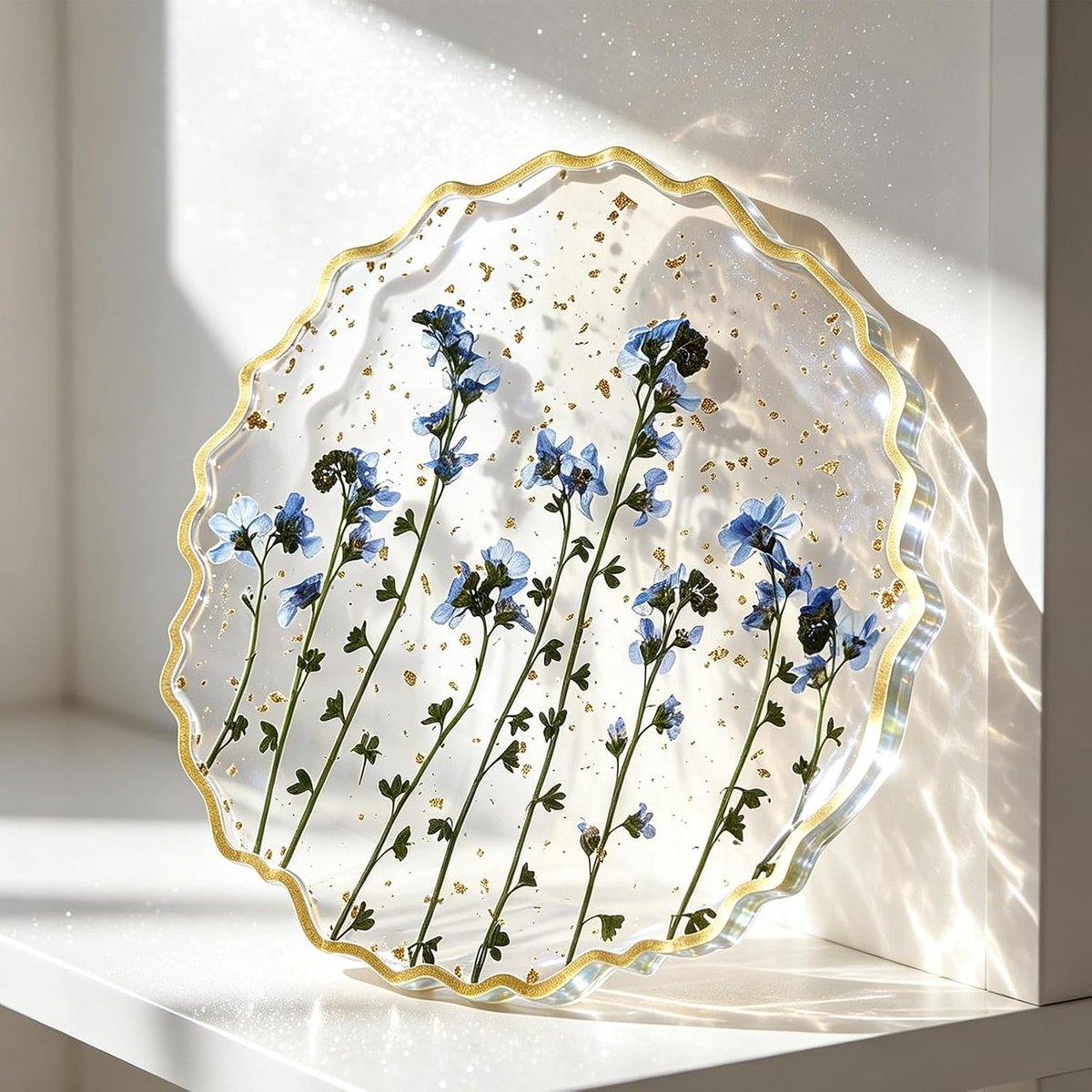 Tassenuntersetzer met bloemen - Hittebestendig harz - Rutschfest design - Perfecte bescherming voor meubels - ShopVlot