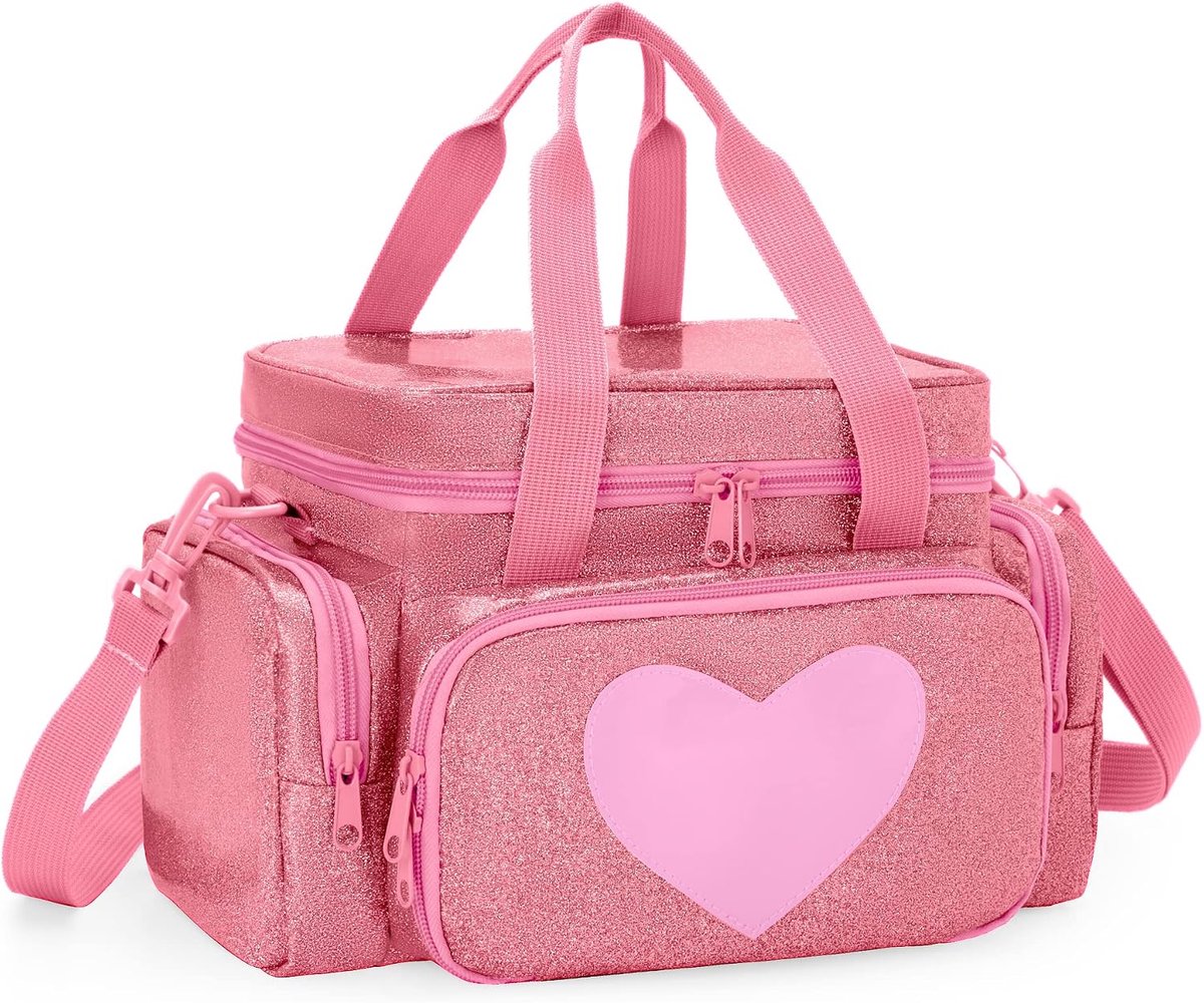 Opbergtas voor Toniebox - Roze, modern design - Inclusief handvat en schouderriem - Perfect voor accessoires - ShopVlot