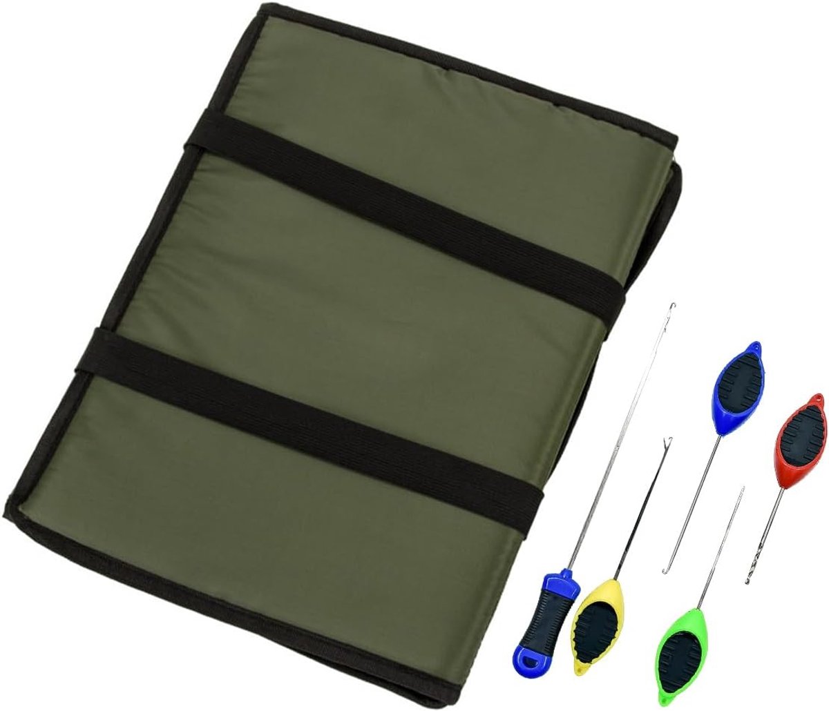 Vouwbare vismat 80×35 cm - met elastische draagriem - inclusief haakaantrekker - beschermt vissen tijdens het landen - ShopVlot