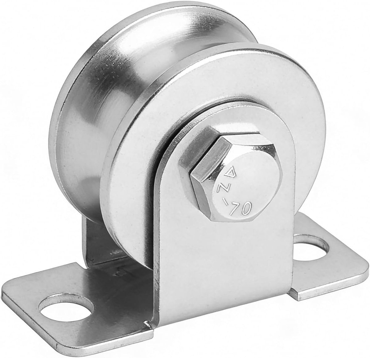 Pulley kabelhaspels 48mm - roestvrij staal - stil met kogellagers - ideaal voor fitness en schuifpoorten - ShopVlot