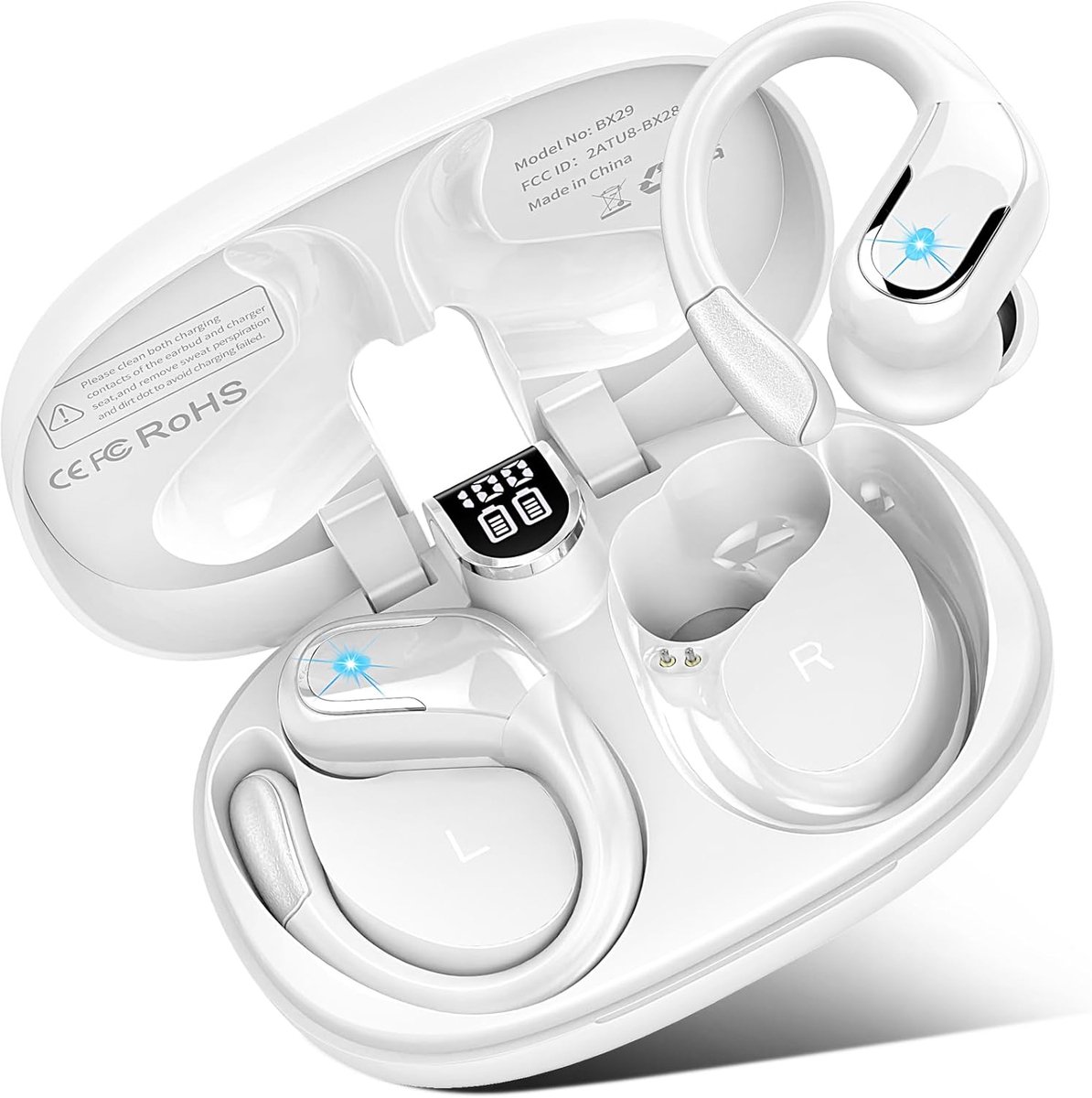 In-ear koptelefoon met Bluetooth 5.3 - waterdicht ontwerp - lange batterijduur - ideaal voor onderweg - ShopVlot
