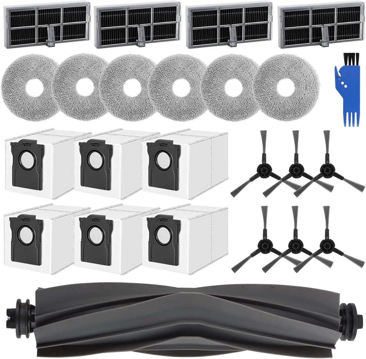 Accessoire set voor robotstofzuiger - 24-delige vervangingsset - Geschikt voor Dreame L10s Ultra Gen 2 en meer - ShopVlot