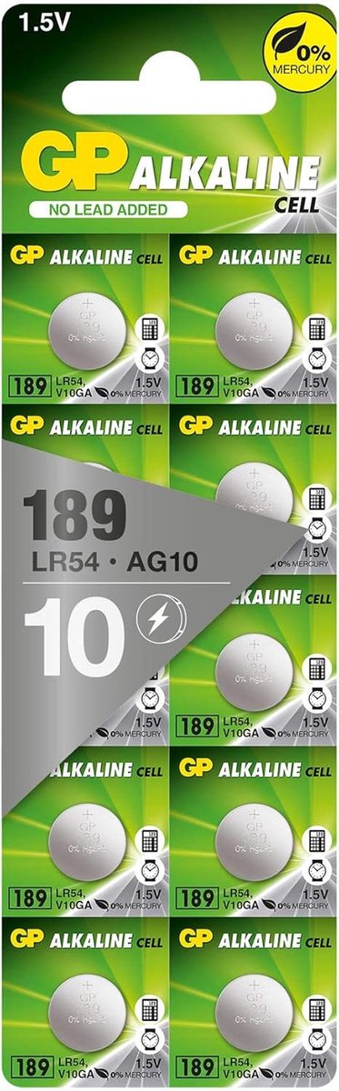 Buttoncel LR1130 - Alkaline - 10 Stuks - Duurzaam en kwikvrij voor muziekdozen - ShopVlot
