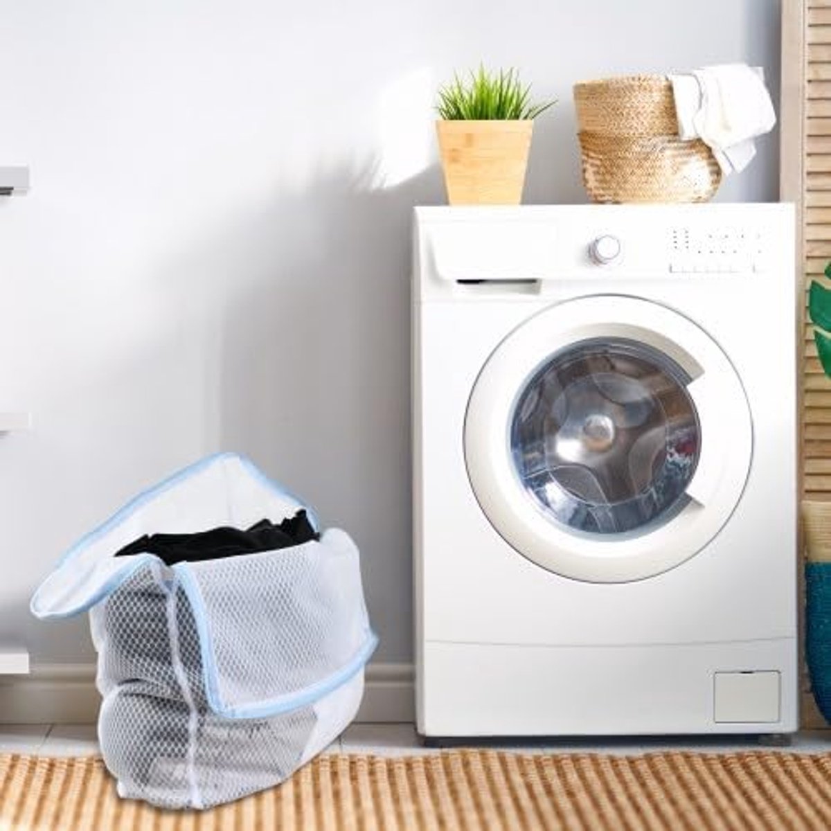 Waszak Set van 4 - Herbruikbaar - Machinewasbaar - Ideaal voor Ondergoed en Reizen - ShopVlot