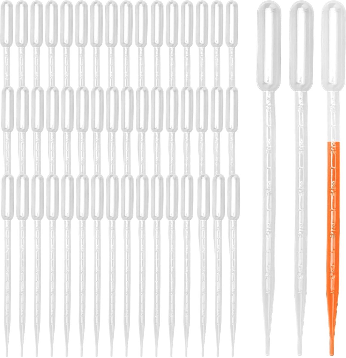 Pipette 5 ml - 50 stuks - transparant - nauwkeurige vloeistofoverdracht - ShopVlot