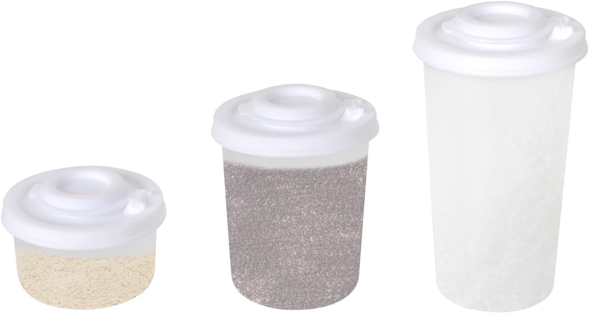 Zout- en Peperstrooier Set van 3 - Transparant Plastic - Luchtdichte Dispenser - Ideaal voor Thuis en Op Reis - SnelShoppen