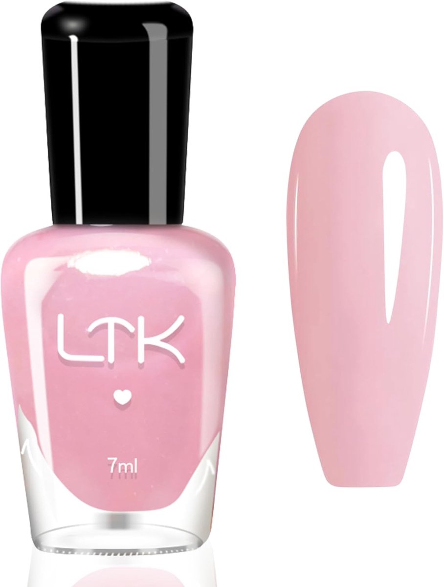 Nagellak snel drogend - Jelly roze shimmer - Waterbasis - Ideaal voor DIY manicure - SnelShoppen