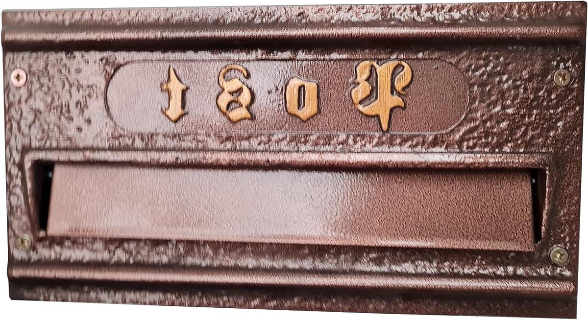 Wanddoorvoer Brievenbus - Inbouw brievenbus - Veilig post ontvangen - Roestvrij staal - 30 cm breed - Zilver