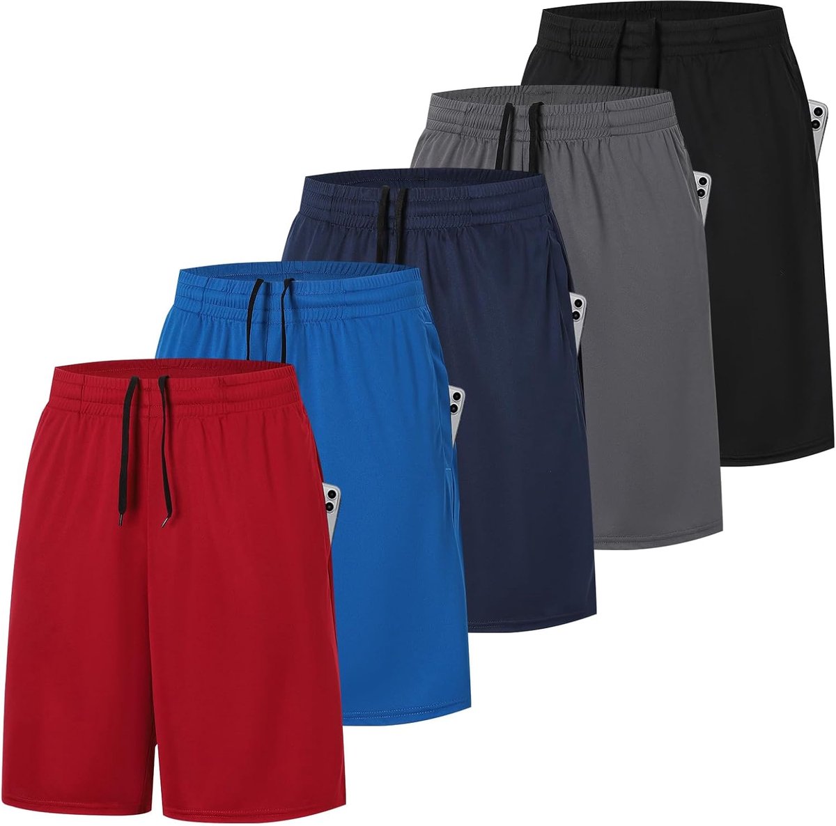 Sportshorts voor heren XXL - Sneldrogend en ademend - Met zakken - Ideaal voor outdoor training - SnelShoppen