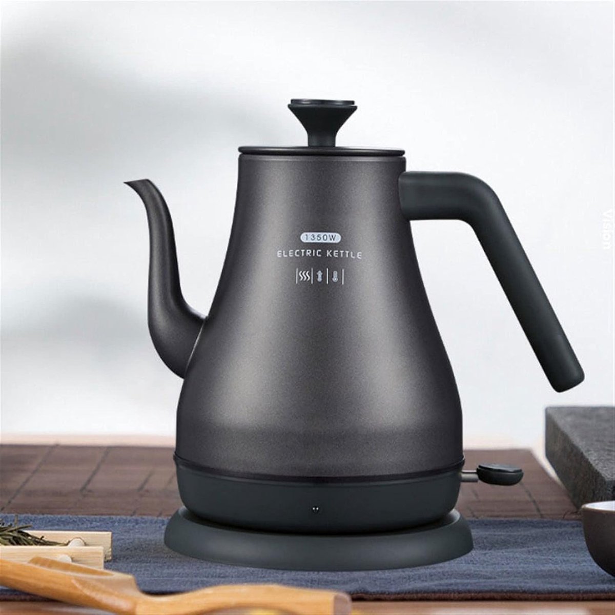 Elektrische Waterkoker - Koffiepot - Snel Water Koken - Automatische Uitschakeling - 1 Liter - Zwart