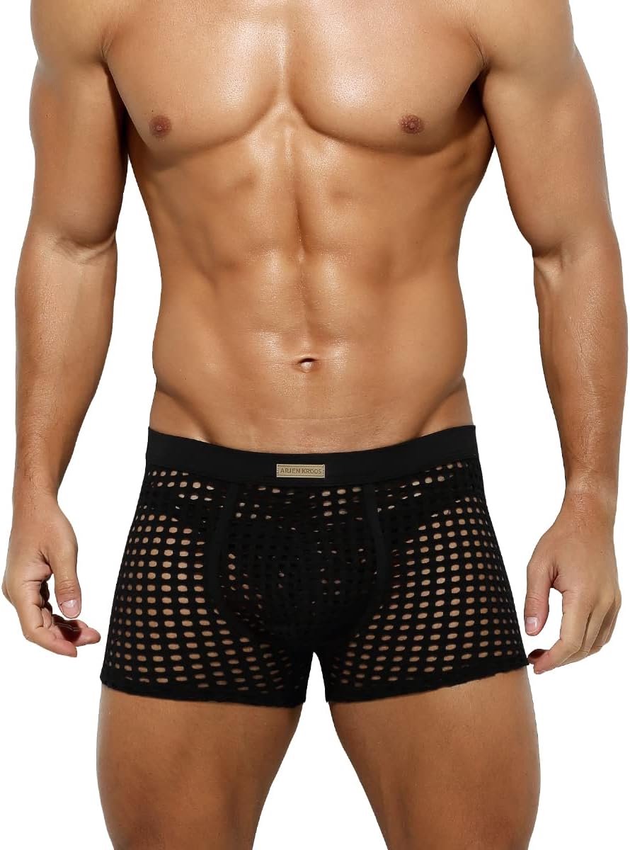 Boxershorts voor mannen - sexy transparant mesh - ademend - ideaal voor feest. - SnelShoppen