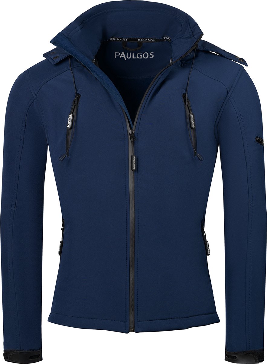 PAULGOS Softshelljas voor heren – Functionele outdoor- en vrijetijdsjas – Maten S–5XL