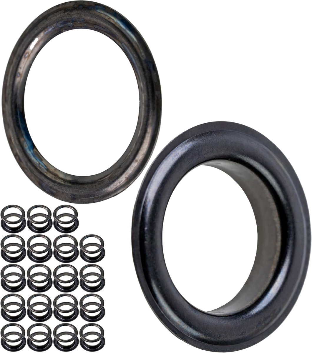 Day Mate Oog en schijf set, messing, kit zonder tang, oog schijven voor dekzeil, kleding, handwerk, decoratie, DIY zeilring, doorvoer, ronde ring patches koord