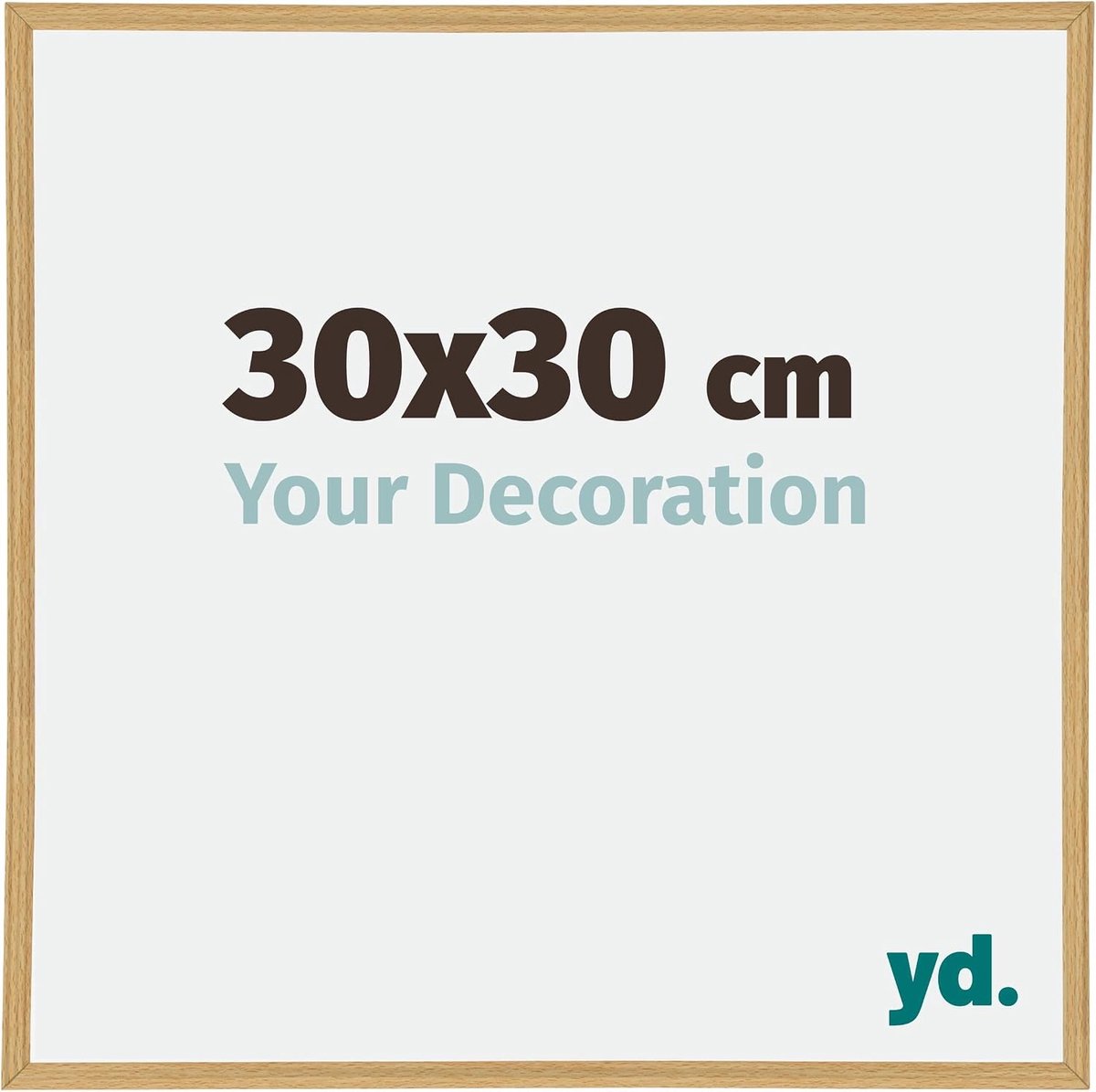 Fotolijst 30x30cm - Kunststof met acrylaatglas - UV-bestendig en antireflectie - Ideaal voor wanddecoratie - SnelShoppen