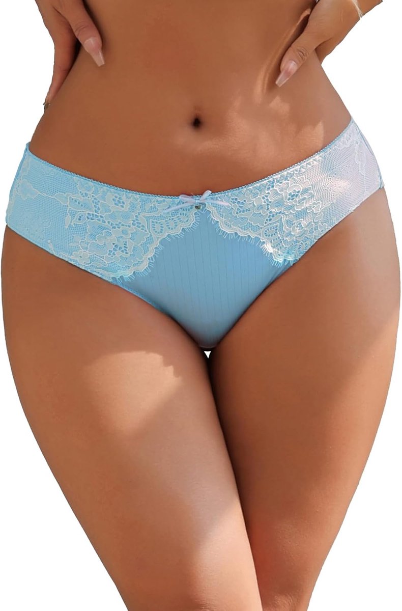 Ohmydear Onderbroek dames tanga sexy kant hipster ondergoed vrouwen katoen kruis Braziliaanse slips zacht ademend slip met kant slipje vrouwen ondergoed