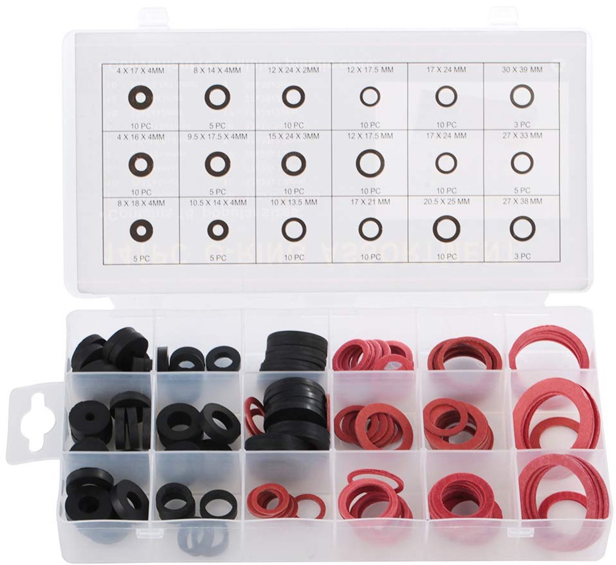 141pcs NBR O Ring Tap Seal Pakking Washer Set Hoge Dichtheid Rubber Verschillende Maten voor Tap Air Cilinder Klep Pomp Auto