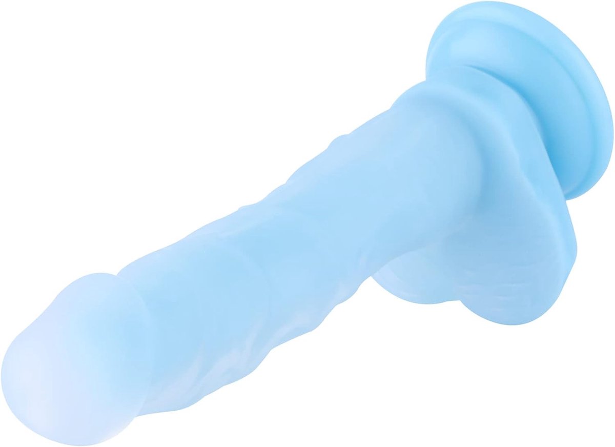 Dildo 24 cm - glow in the dark - KlicLok verbinding - verlicht jezelf! - SnelShoppen