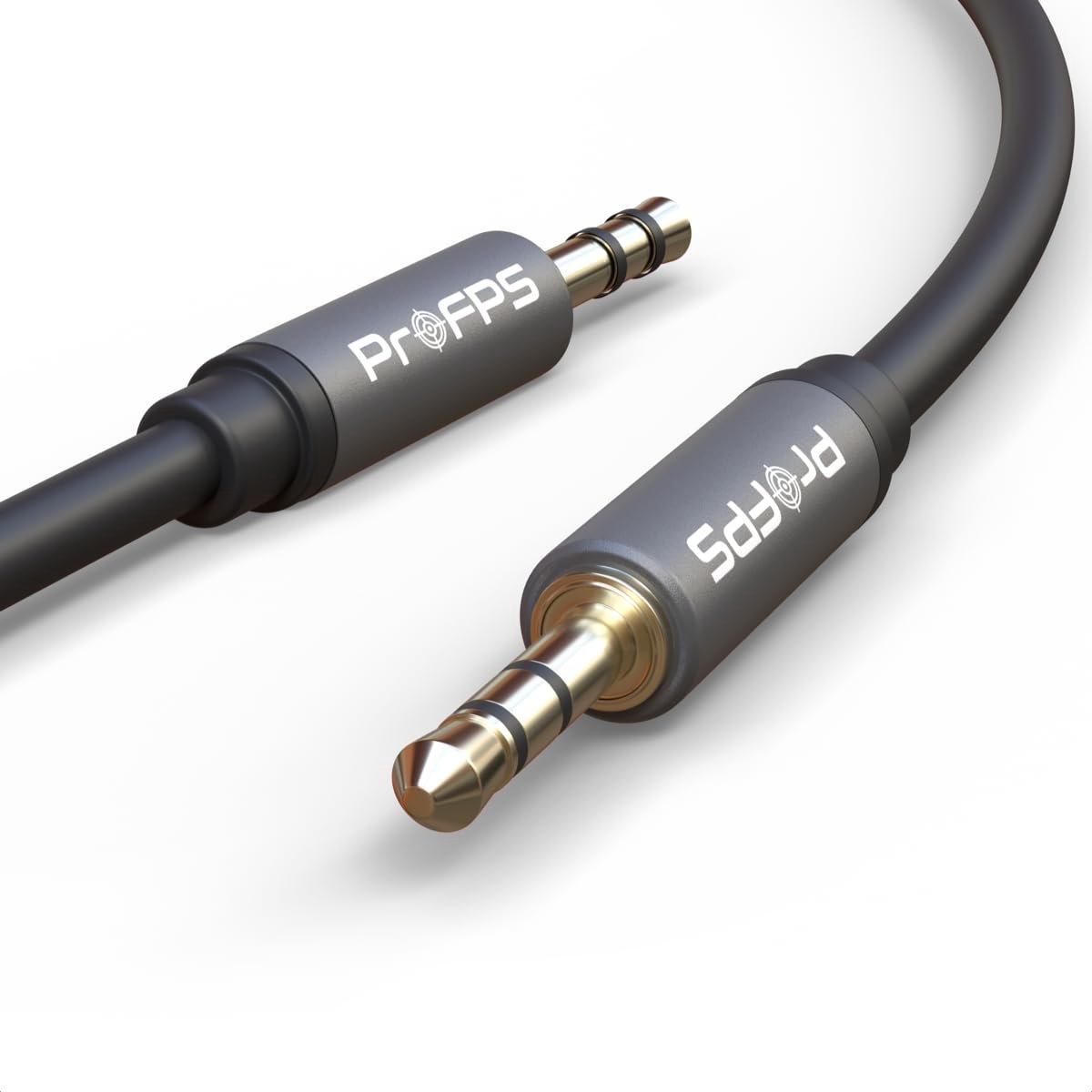 3.5mm Jack AUX Kabel 2M - Male to Male - Verguld - Ideaal voor helder geluid - SnelShoppen