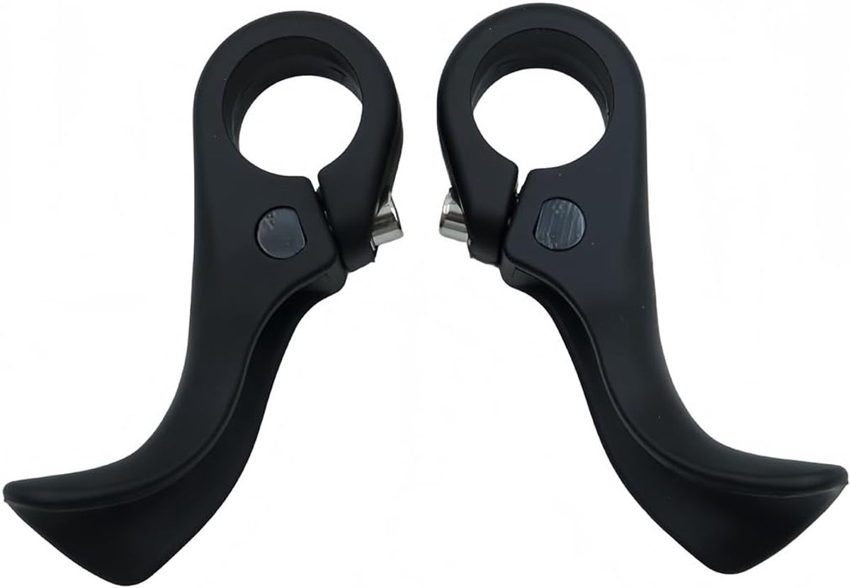 Handgrepen, 411 handgrepen 2,0, nylon stuuruiteinden met blauwe huls, eenheidsmaat voor stadsfietsen, mountainbikes (zwart)