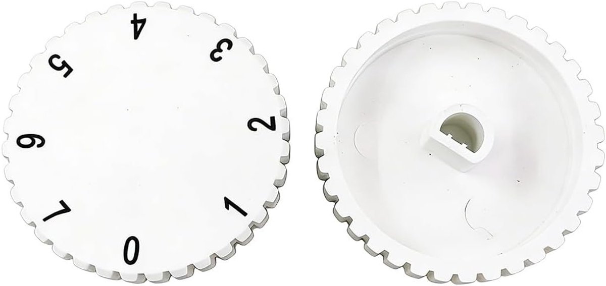 Fridge Thermostaat Knoppen Set - Universeel - Wit Plastic - Precisie Temperatuurregeling - SnelShoppen