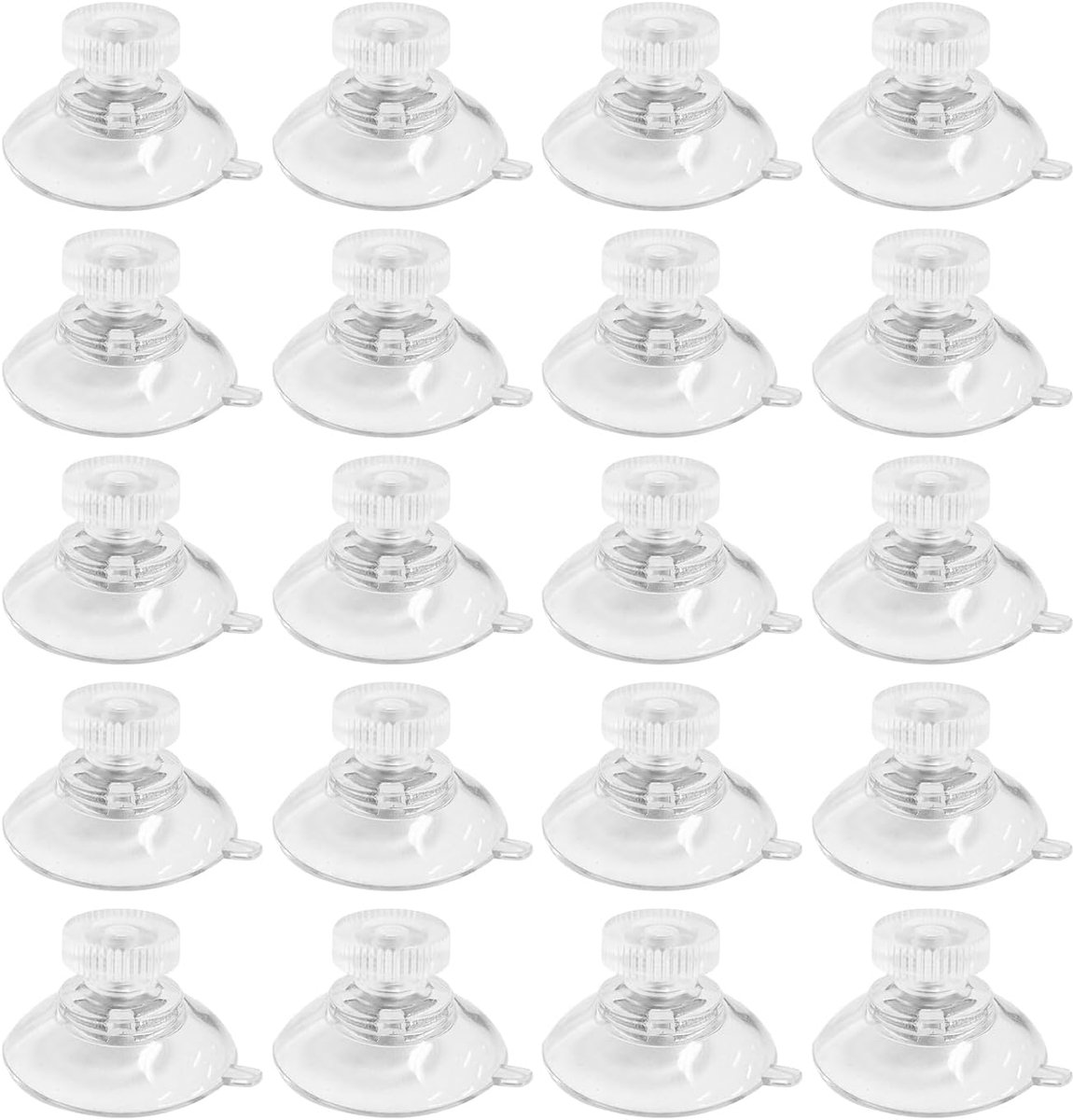 Suction cups met schroef 24 stuks - transparant en krachtig - voor decoratie en bevestiging - zonder boren - SnelShoppen