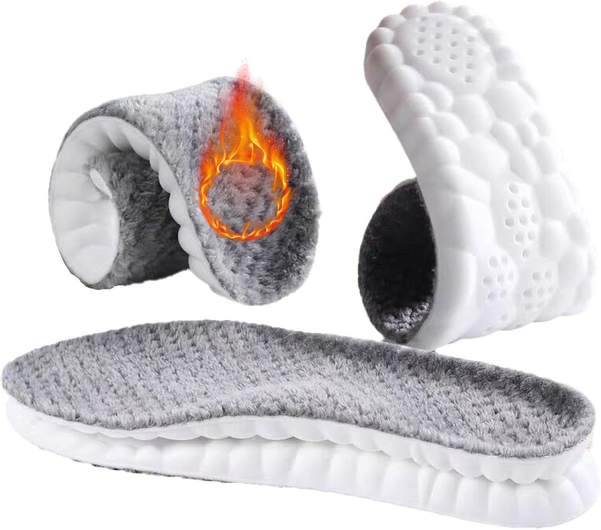 Warme winterschoeninlegzolen voor heren en dames Extra dikke, verwarmende winterinlegzolen Extra zachte thermo schoeninlegzolen Warme zolen voor schoenen voor alle