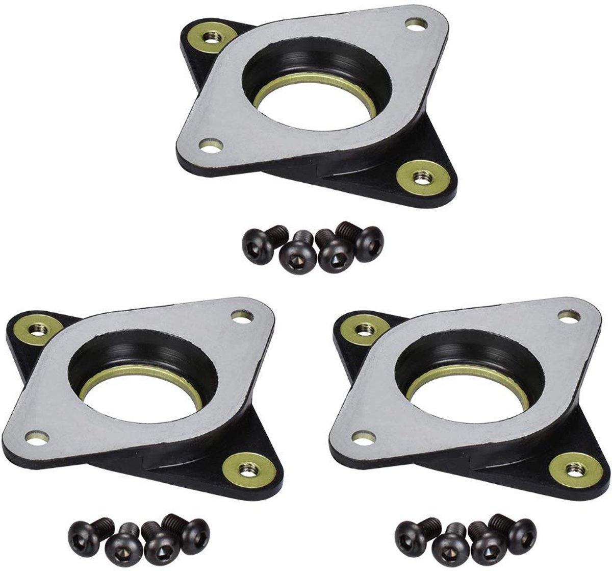 3Dman Nema 17 Stepper Motorstaal en Rubber Vibration Dampers met M3-schroef voor Ender 3/PRO/V2 en CR 10-serie en andere 3D-printers, CNC (3 stuks)