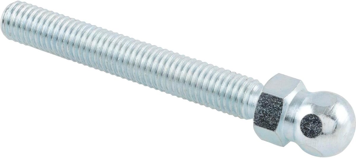 Draadstang M10 x 70 mm voor scharniervoet kogel 15 machinevoet verzinkt staal