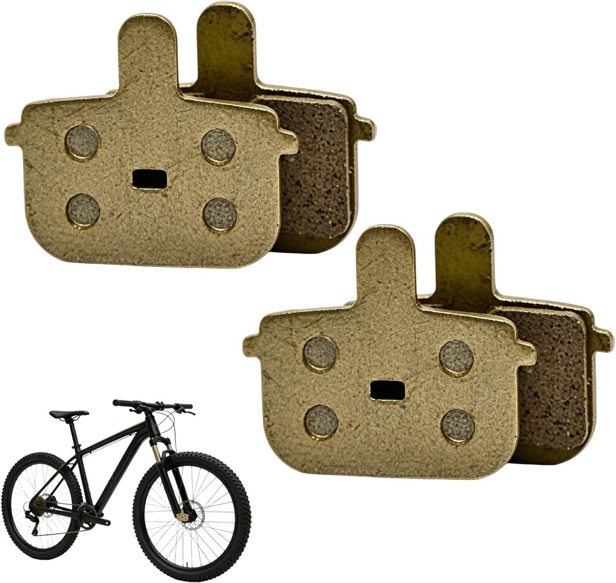 2 Sets Volledig Metalen Schijfremblokken voor Ninebot by Segway Max G3 / G3D / G3E – Fiets & E-Step Remblokken 33,8 x 29,3 x 4 mm met Hoge Slijtvastheid
