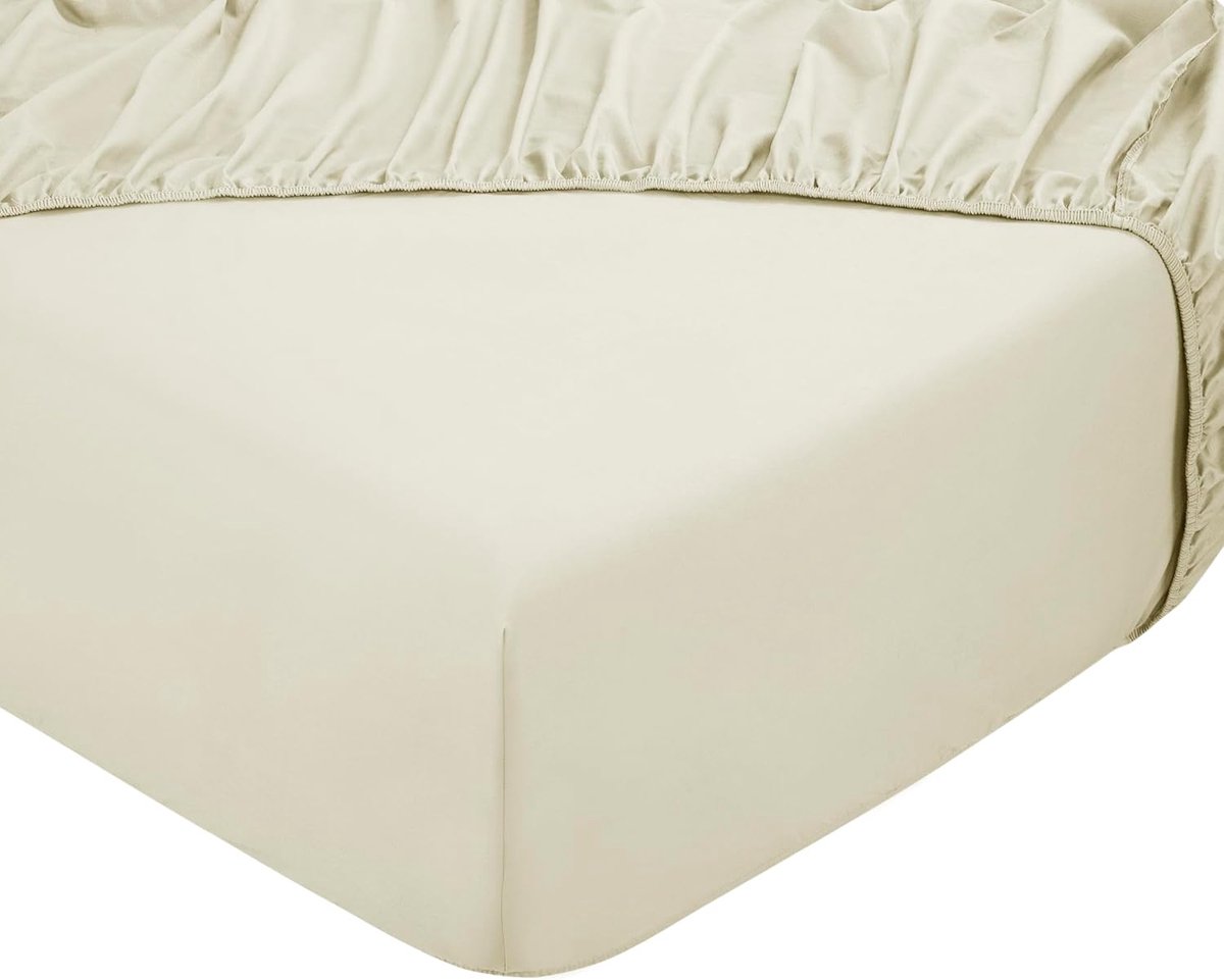 Fitted sheet 140x200 cm - 100% natuurlijk katoen - zacht & ademend - perfect voor een goede nachtrust - SnelShoppen