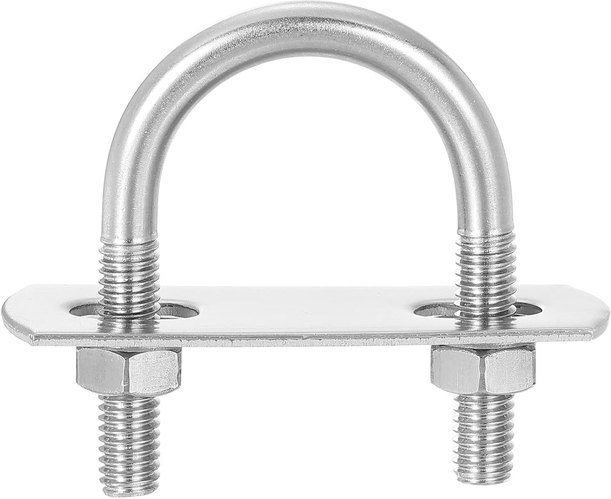 U-bouten, 6 sets 22 mm, binnenbreedte 42 mm, lengte M6 bouten met U-klem van roestvrij staal 304 met moeren en platen, voor bootaanhangers