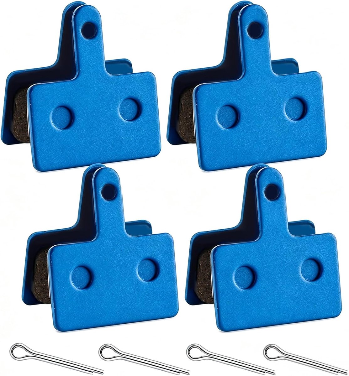 4 paar fietsremblokken, schijfremblokken van kunsthars voor mountainbike, elektrische scooter, vervanging voor Tektro Shimano TRP Deore Br