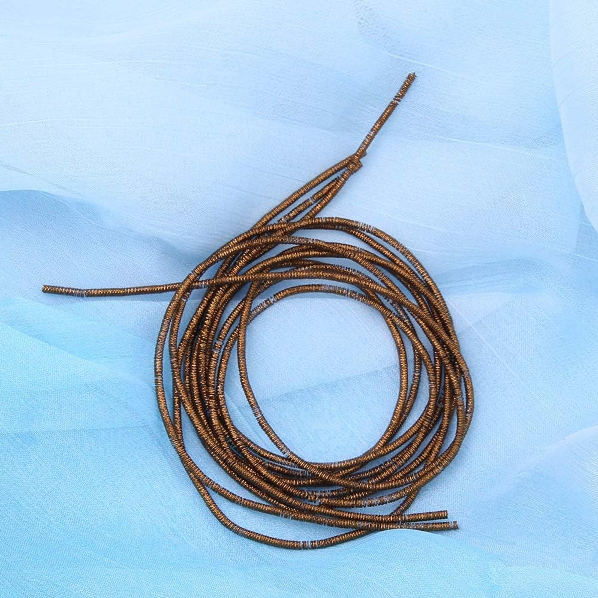Edelmetaaldraadborduurwerk, Franse Draad voor Het Maken van Sieraden, Zijde, Borduurdraad Koperdraad Naaien Stiksels Glans 1,5 Mm dia. Handleiding DIY StringSand Zilver