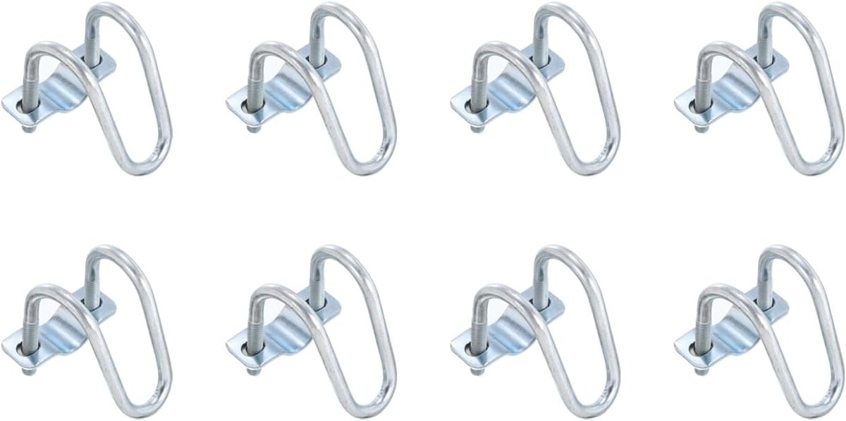 8 stuks kruisstekker, verticale buisklemmen, geschikt voor 1 inch (25 mm) tot 1 inch (25 mm) kruisgesp, stalen kruis, buisklem voor groene luifels, stangen