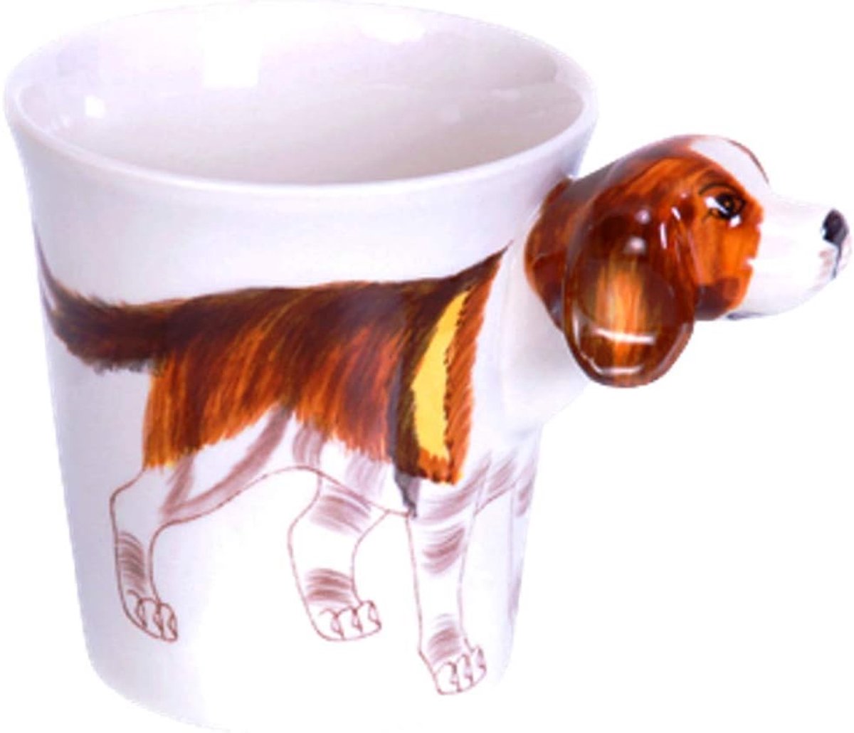 mok, 200ml, Beagle Dog Design, vaatwasmachinebestendig