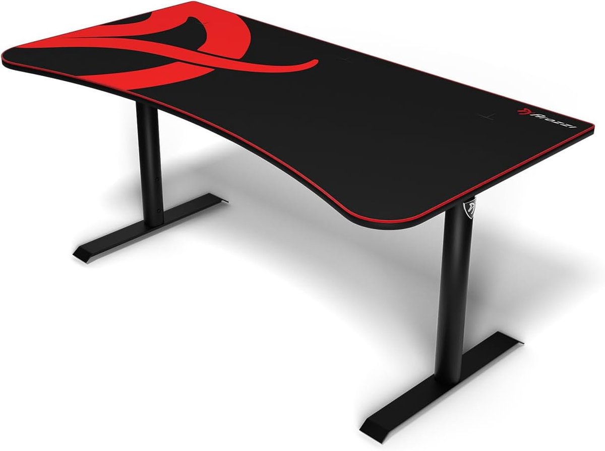 Speeltafel Arozzi Arena Metal 82 x 160 cm - Zwart - Inclusief muismat - Ideaal voor gamers - SnelShoppen