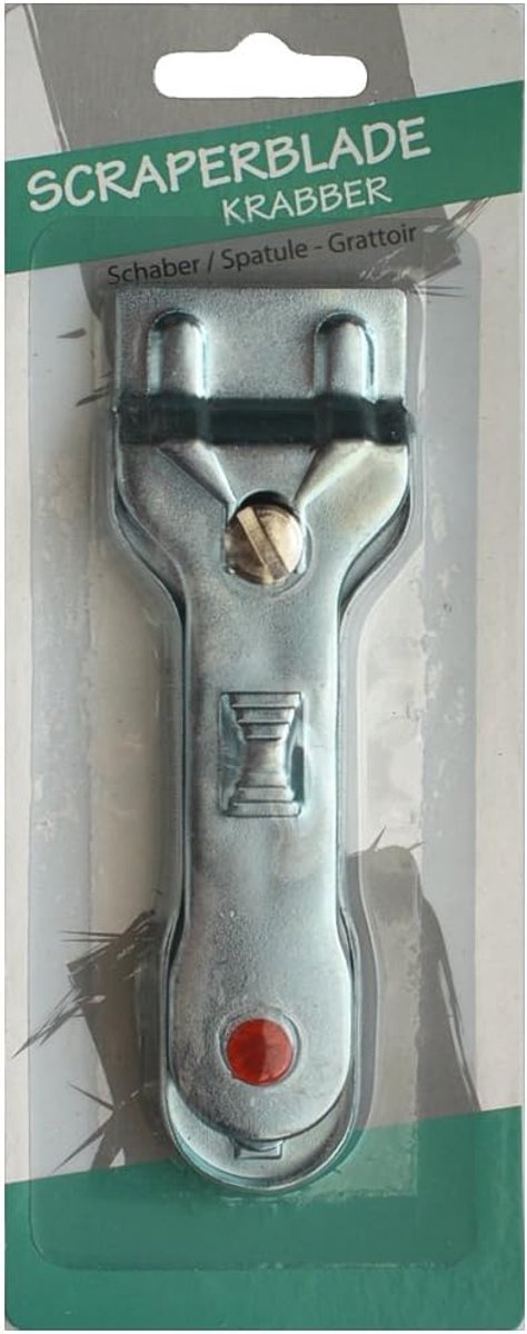 Hob scraper 14 cm - vitro keramisch - metaal - ideaal voor het reinigen - SnelShoppen
