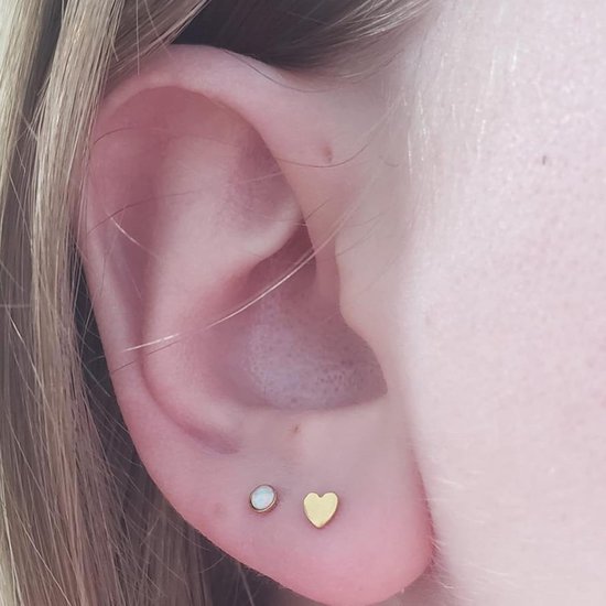 16 g helder acryl & chirurgisch staal piercing lip ringen stud labret piercing oor tragus helix bioflex retainer gesp sieraden 8 mm staaf — afbeelding 2