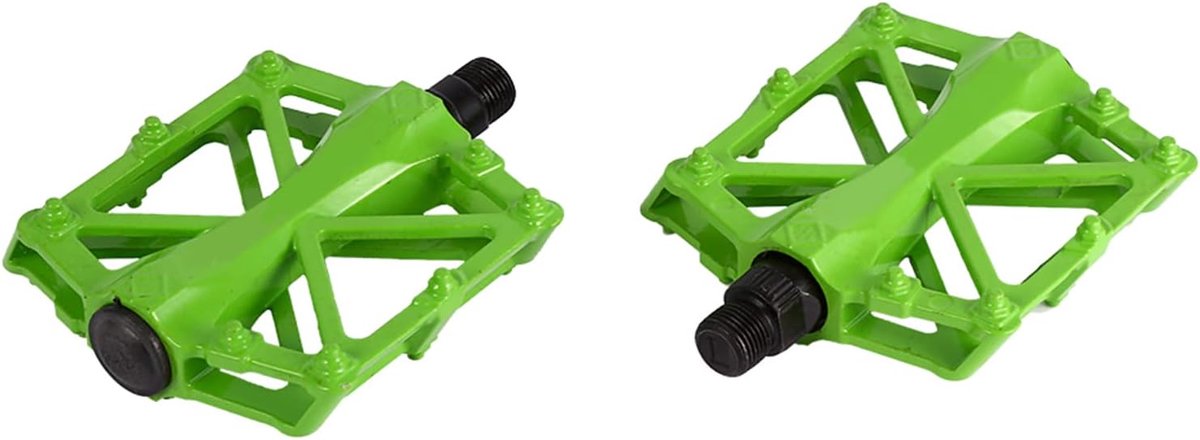 Pedalen Groen Pedaal Velo Aluminiumlegering 1 Paar Anti Slip Duurzame Aluminium Fiets Pedalen Voor Mtb Racefiets(Groen)