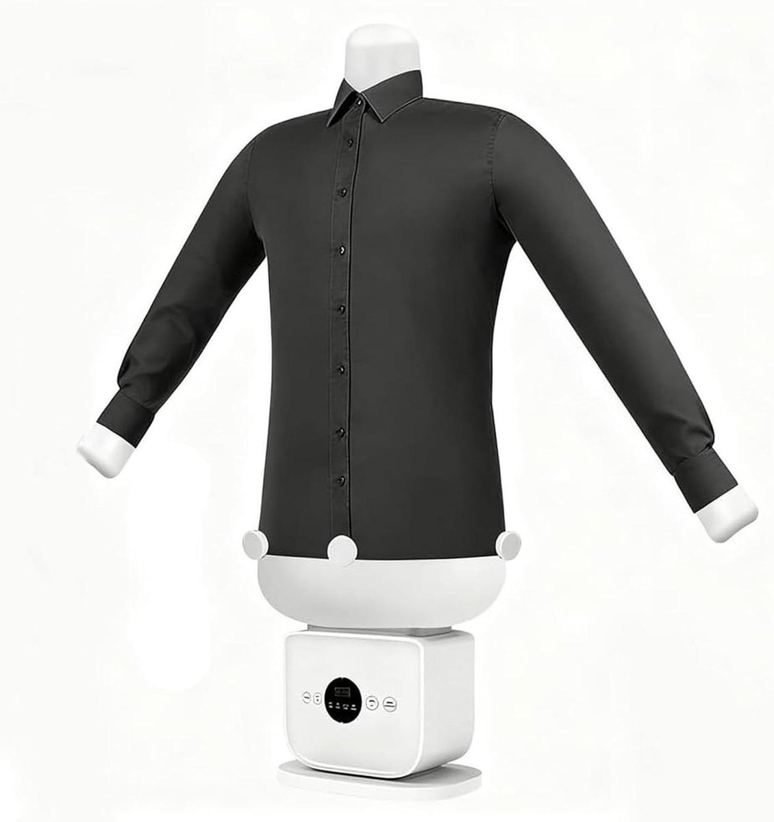 Automatische Strijk- en Droogmachine - Stoomstrijkijzer Kleding - Kreukvrije Kleding - Handsfree Bediening - 60-70°C - Wit