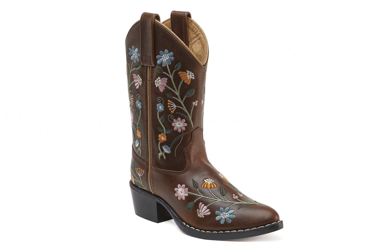 Bootstock Bouquet Dark Brown Cowboylaarzen - Kinderen - Bruin - Leer